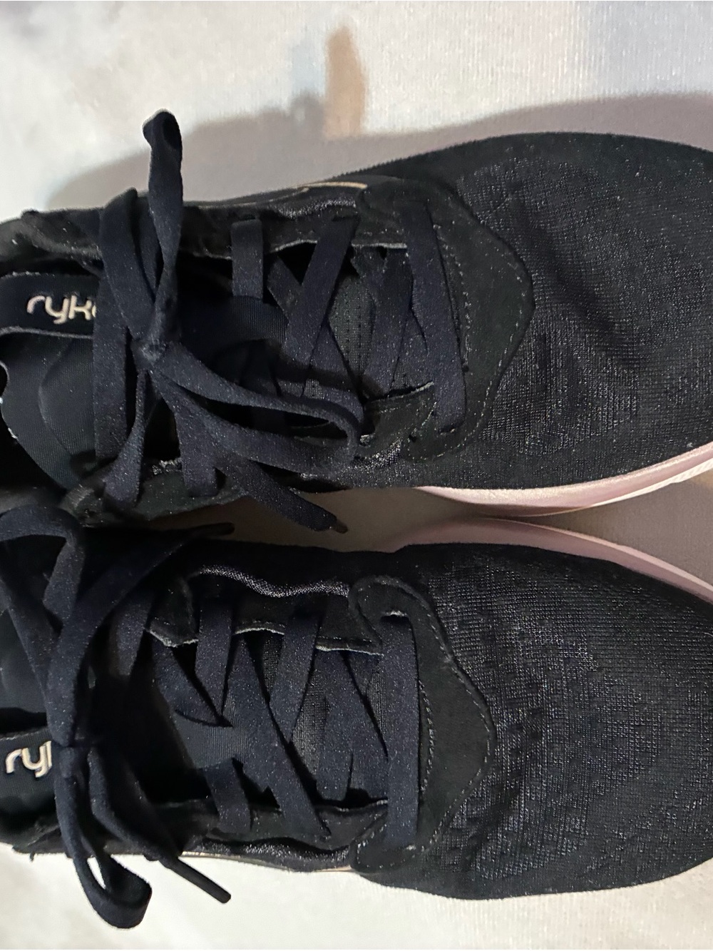 Ryka Black Athletic Sneakers with Light Pink Accents, size 8.5 - Picture 3 of 7